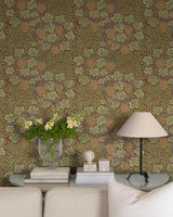 A-Street Prints Botanical Ruby Wallpaper