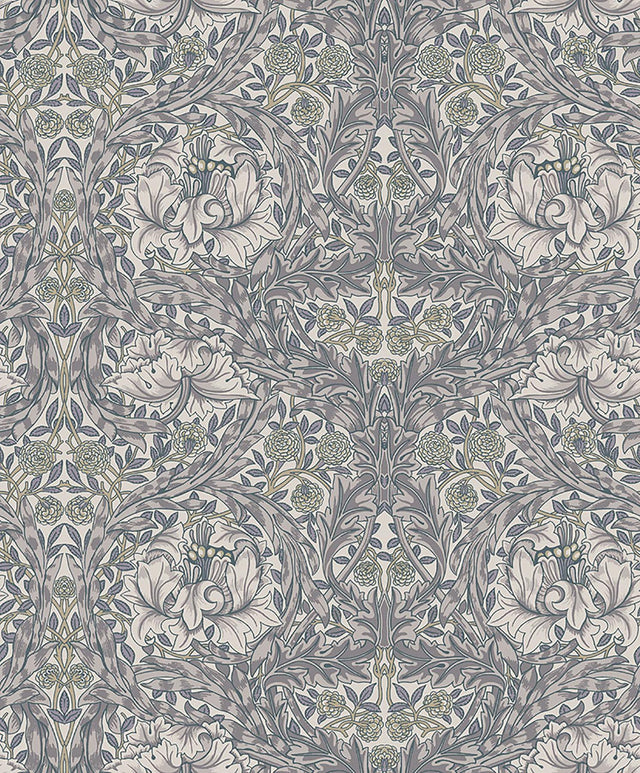 A-Street Prints Botanical Grey Wallpaper