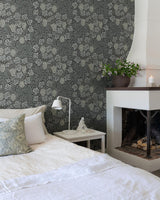 A-Street Prints Botanical Denim Wallpaper