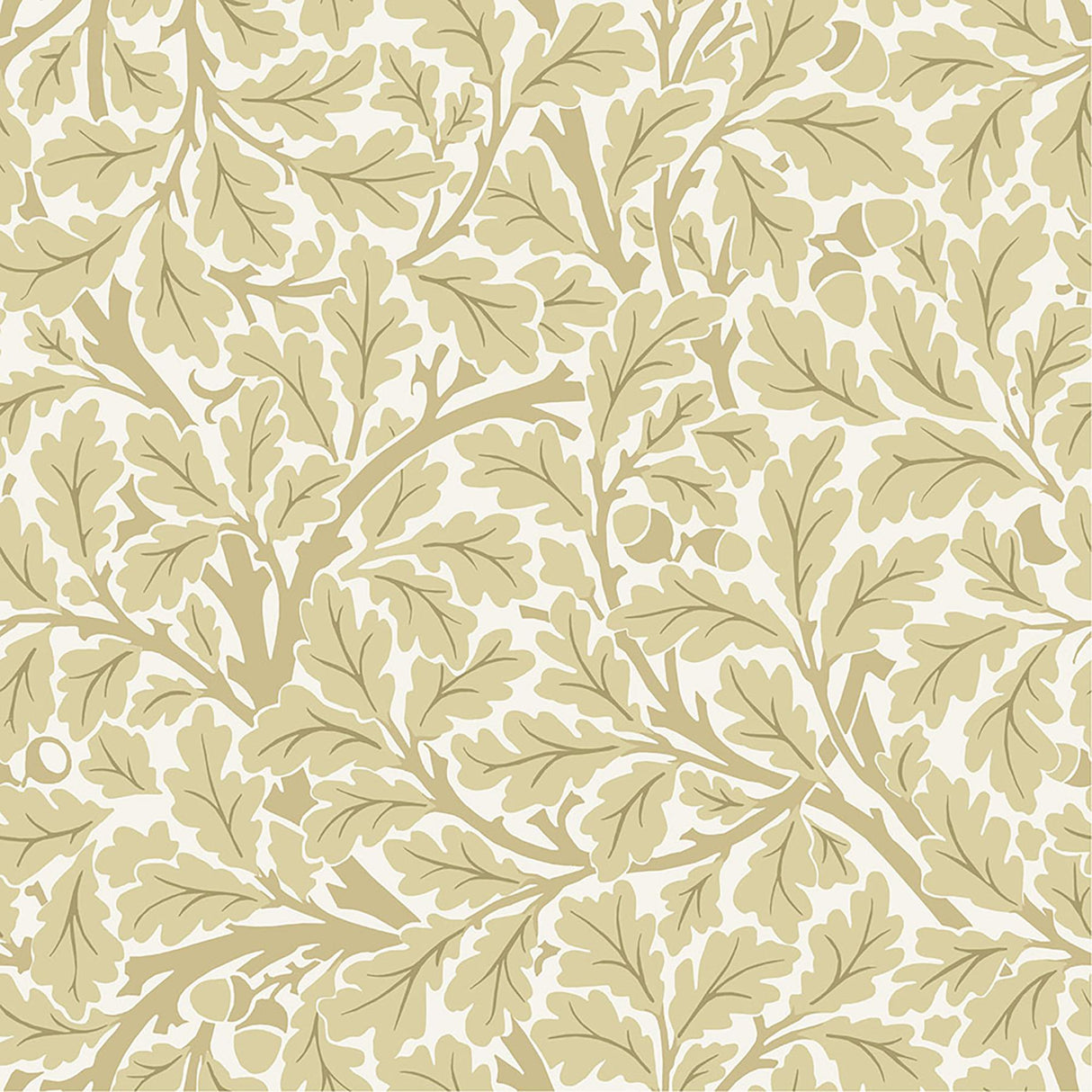A-Street Prints Leaves Light Yellow Wallpaper