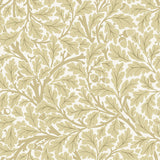 A-Street Prints Leaves Light Yellow Wallpaper