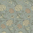 A-Street Prints Cray Light Blue Floral Trail Wallpaper