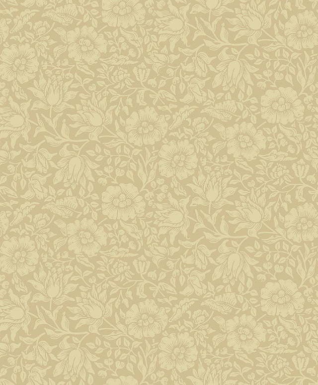 A-Street Prints Flowers Butter Wallpaper