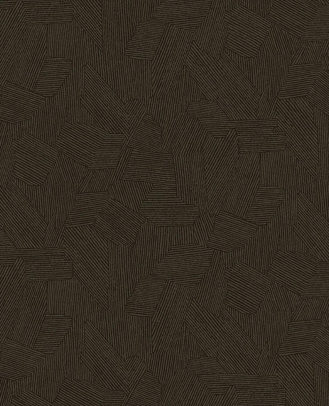 Brewster Home Fashions Clio Espresso Lined Geometric Wallpaper