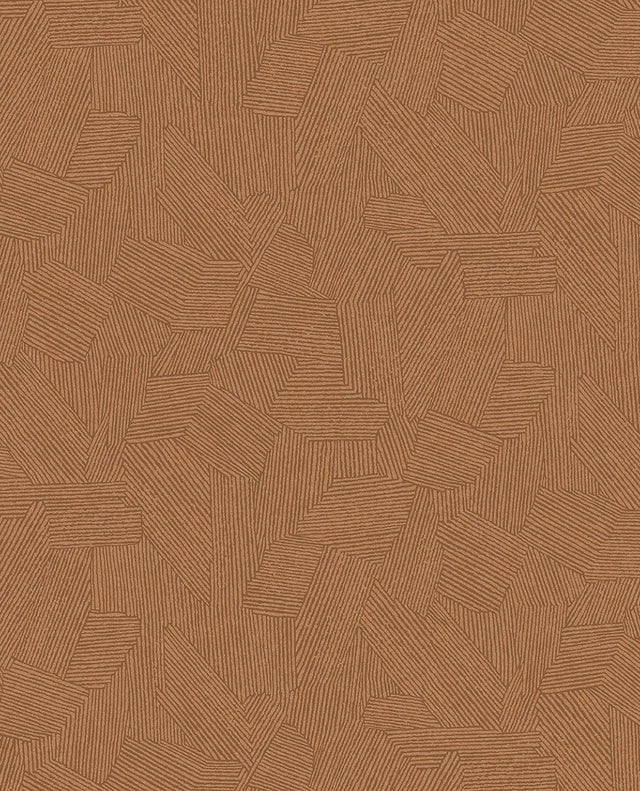 Brewster Home Fashions Clio Copper Lined Geometric Wallpaper