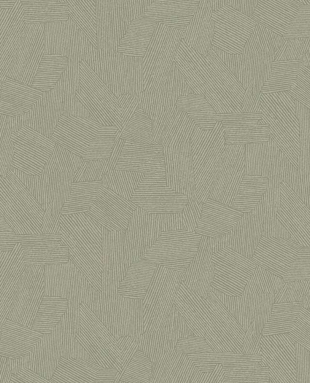 Brewster Home Fashions Clio Sage Lined Geometric Wallpaper