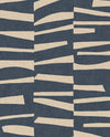 Brewster Home Fashions Ode Dark Blue Staggered Stripes Wallpaper