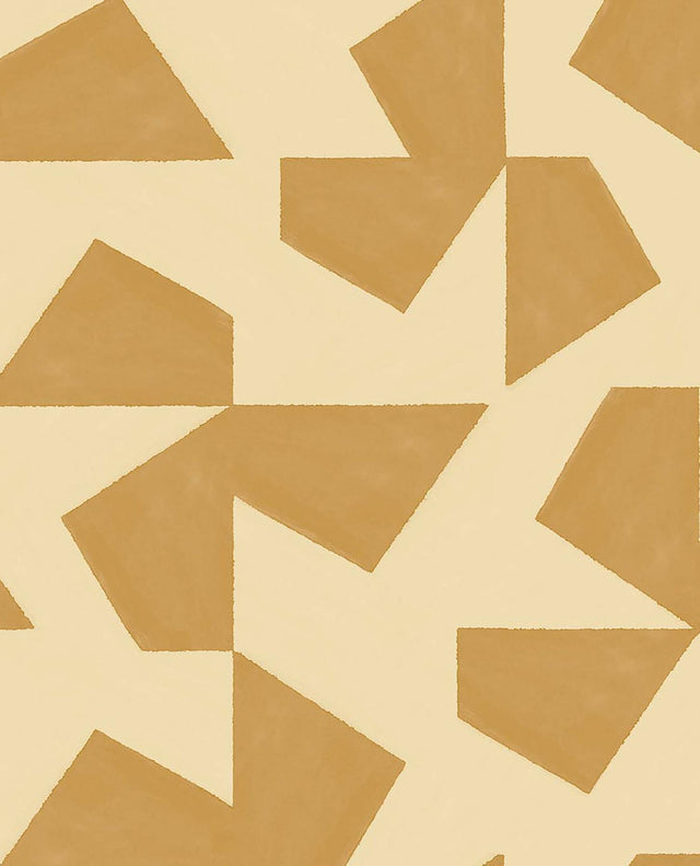 Brewster Home Fashions Azad Yellow Abstract Geometric Wallpaper