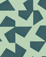 Brewster Home Fashions Azad Sea Green Abstract Geometric Wallpaper