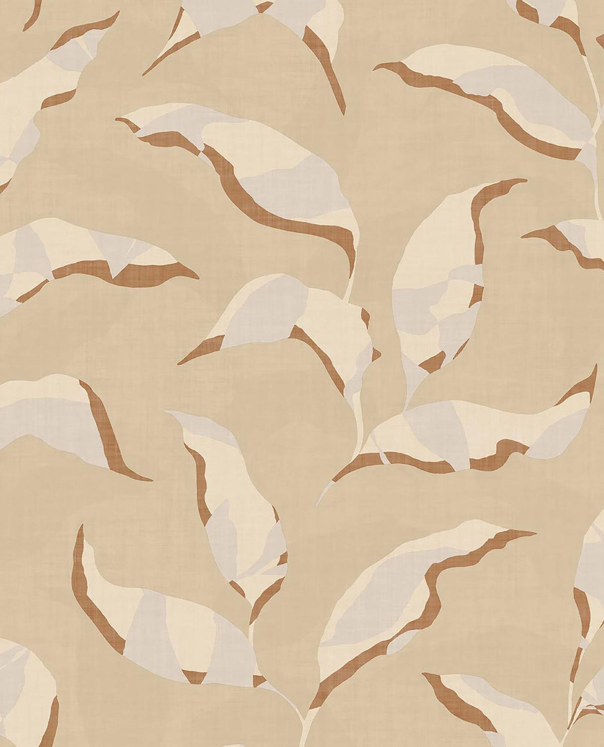 Brewster Home Fashions Callista Neutral Leaves Wallpaper