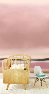Brewster Home Fashions Pink Watercolor Wash Wall Mural