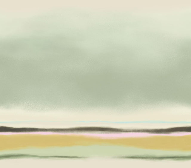 Brewster Home Fashions Green Watercolor Wash Wall Mural