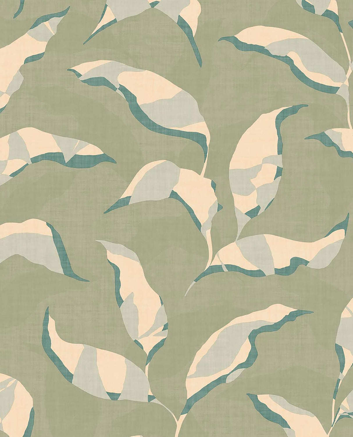Brewster Home Fashions Callista Moss Leaves Wallpaper