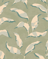 Brewster Home Fashions Callista Moss Leaves Wallpaper