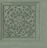 Brewster Home Fashions Albie Moss Carved Panel Wallpaper