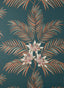 Brewster Home Fashions Bali Teal Palm Wallpaper