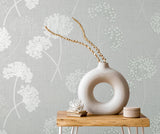 Brewster Home Fashions Grace Grey Floral Wallpaper