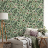 Brewster Home Fashions Arden Sage Wild Meadow Wallpaper