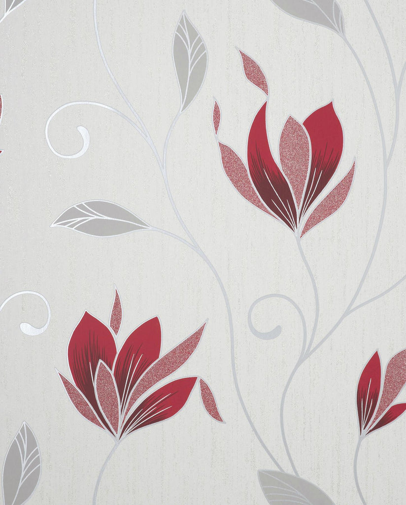Brewster Home Fashions Synergy Ruby Floral Wallpaper
