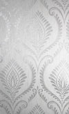 Brewster Home Fashions Estelle Grey Damask Wallpaper