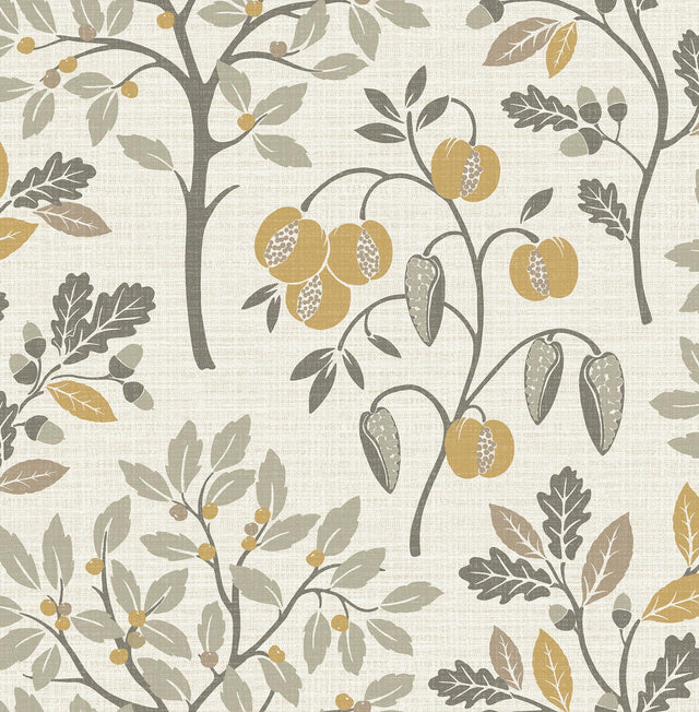 Brewster Home Fashions Rowan Natural Autumn Trees Wallpaper