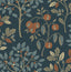 Brewster Home Fashions Rowan Navy Autumn Trees Wallpaper