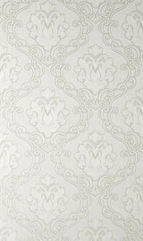 Brewster Home Fashions Florentine White Damask Wallpaper