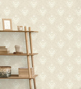 Brewster Home Fashions Florentine Neutral Damask Wallpaper