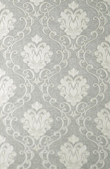 Brewster Home Fashions Florentine Grey Damask Wallpaper