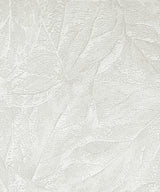 Brewster Home Fashions Aspen White Leaf Wallpaper