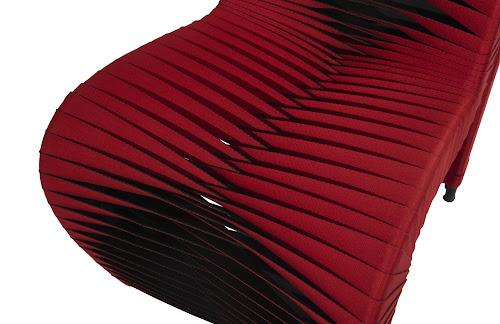 Phillips Collection Seat Belt Dining Red/Black Chair