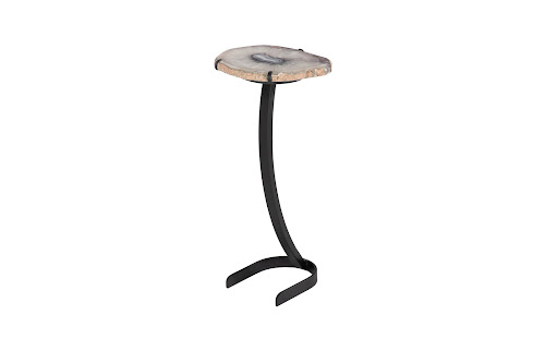 Phillips Collection Agate Horseshoe Base Assorted Side Table