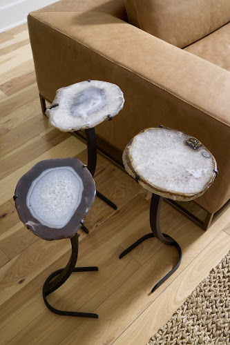 Phillips Collection Agate Horseshoe Base Assorted Side Table