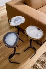 Phillips Collection Agate Horseshoe Base Assorted Side Table