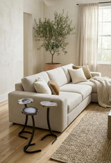 Phillips Collection Agate Horseshoe Base Assorted Side Table