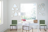 Phillips Collection Pebble s Set of 4 Brushed Brass Mirror