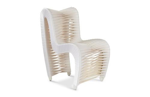 Phillips Collection Seat Belt Dining White/Off-White Chair