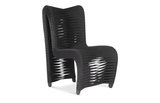 Phillips Collection Seat Belt Dining High Back Black/Black Chair