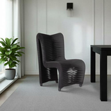 Phillips Collection Seat Belt Dining High Back Black/Black Chair