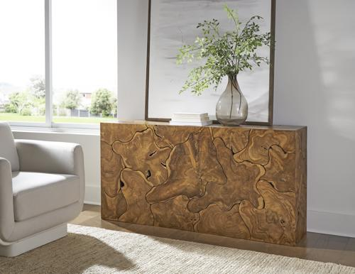 Phillips Collection Teak Slice Natural Console