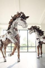 Phillips Collection Mustang Horse Armored Sculpture Standing Accent