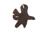 Phillips Collection Freeform Teak Wall Slice MD Dark Gray Wall Art
