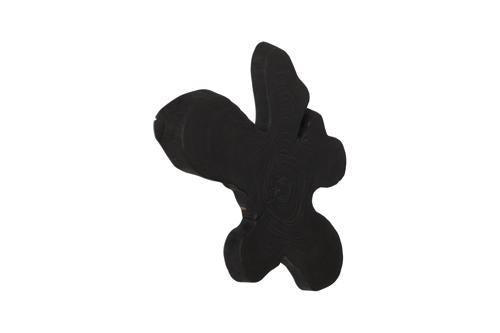 Phillips Collection Freeform Teak Wall Slice MD Black Wall Art