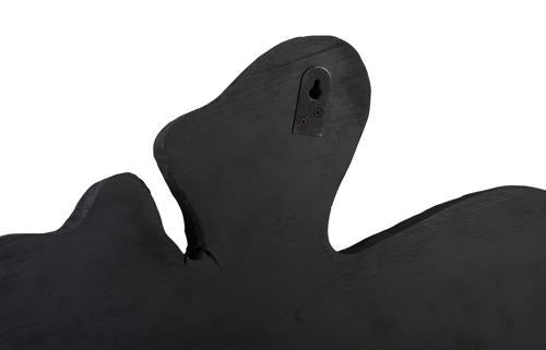Phillips Collection Freeform Teak Wall Slice MD Black Wall Art
