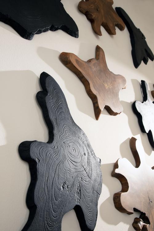Phillips Collection Freeform Teak Wall Slice LG Natural Wall Art