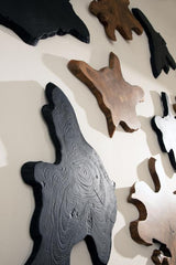 Phillips Collection Freeform Teak Wall Slice LG Natural Wall Art