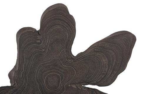 Phillips Collection Freeform Teak Wall Slice LG Dark Gray Wall Art