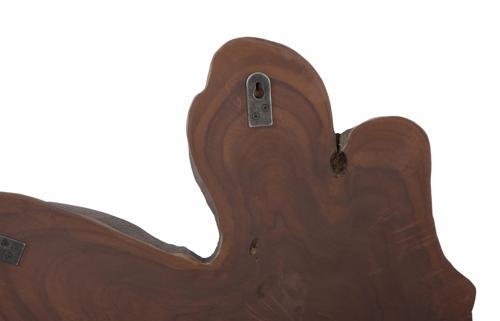 Phillips Collection Freeform Teak Wall Slice LG Dark Gray Wall Art
