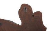 Phillips Collection Freeform Teak Wall Slice LG Dark Gray Wall Art