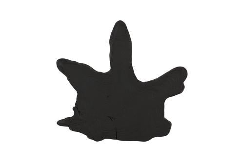 Phillips Collection Freeform Teak Wall Slice LG Black Wall Art